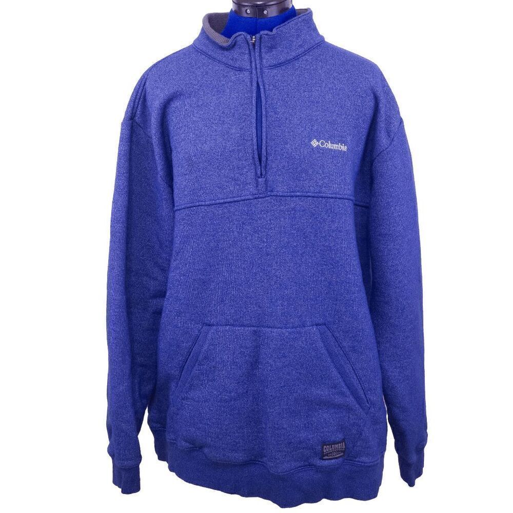 Columbia XXL Great Barlow Basin Half Zip in Blue
